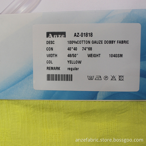 Amazon best selling customized double gauze crepe fabric